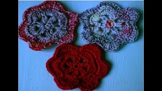 Crochet flower slowly crocheted