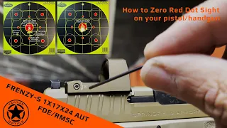 Vector Optics // How to zero red dot sight on pistol? Frenzy-S 1x17x24 AUT