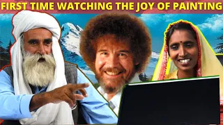 Tribal People React to Bob Ross The Joy of Painting