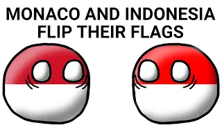 🇲🇨🇮🇩MONACO and INDONESIA flip their flags🇵🇱🇵🇱