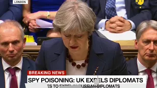 Theresa May: Russian diplomats have a week to leave UK