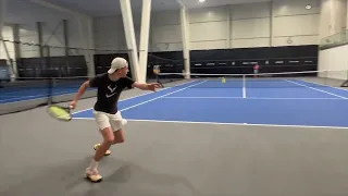 College tennis recruiting video of Siebe for Fall 2025