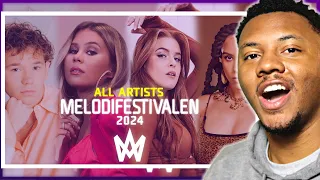 AMERICAN REACTS To Melodifestivalen 2024 (Sweden) | Who will compete?