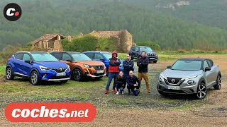 Comparativa SUV B: Renault Captur, Peugeot 2008, Nissan Juke, Skoda Kamiq, Jeep Renegade | Prueba