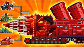 This MONSTER cannot be stopped! DRILL VEHICLE FIRE Vs KV-44 attacks! | Cartoons about tanks