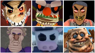 Piggy Speedrun Escape GRUMPY GRAN, MR FAST FOOD, SIR SCARY'S MANSION, Bob the Dentist!, COW COP