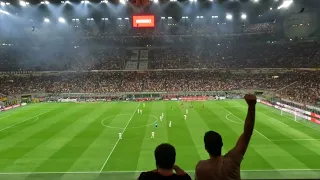 AC Milan vs Torino 4-1 Goal di Theo live San Siro