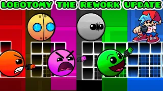 FNF: LOBOTOMY THE REWORK UPDATE // Geometry Dash 2.2 █ Friday Night Funkin' █