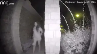 Mysterious half-naked woman ringing doorbell footage shows