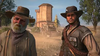 Rdr1 glitch John wearing his cowboy outfit instead of his rancher outfit