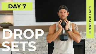 Day 7: 30 Min Dumbbell LOWER BODY WORKOUT [Muscle Building Drop Sets] // 6WS3