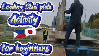 LOADING STEEL PLATE  with tutorial for beginners ' Japan'