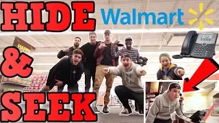 HIDE AND SEEK IN WALMART // LOOSER GOES ON INTERCOM!! (KICKED OUT