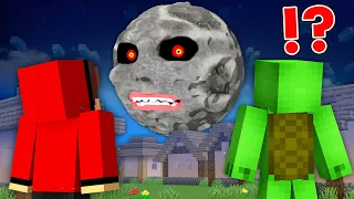 How can JJ and Mikey Save form MOON Monster in Minecraft Maizen