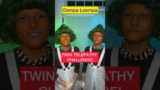 Twin Telepathy Challenge: Wonka Edition!!! 🍫✨#wonka #shorts #sharpefamilysingers