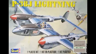 P-38 Lightning Full Build 1/48 Scale Model Kit Monogram Revell Tamiya