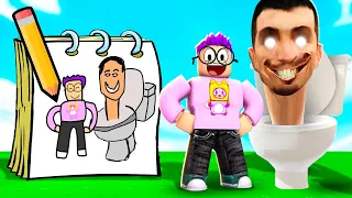 DRAWING ALL SKIBIDI TOILETS In ROBLOX DOODLE TRANSFORM!? (EVERYTHING WE DRAW COMES TO LIFE!)