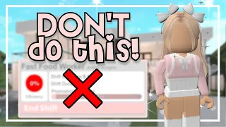 20 Things You SHOULDN'T Do in Bloxburg (Roblox)