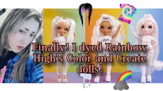 Dyeing Rainbow High Color and Create dolls!