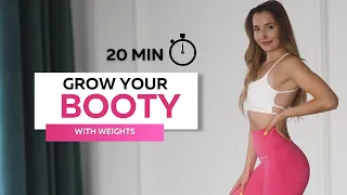 20 MIN BOOTY BUILDING | Bubble Butt Workout | With Weight