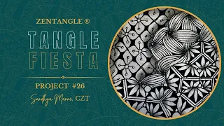 Tangles KUKE, RAVEL, and BUTTERCUP Tangle Fiesta #26