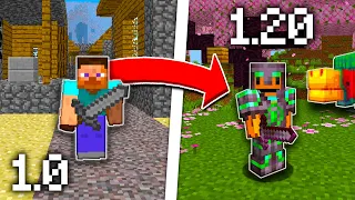 Paso Minecraft pero CADA 10 MINUTOS se ACTUALIZA la VERSIÓN