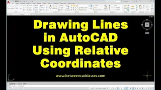 Drawing Lines in AutoCAD Using Relative Coordinates