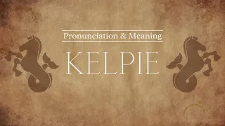 How to Pronounce: Kelpie | Pronunciation & Meaning