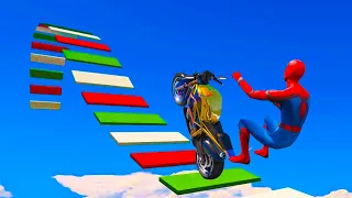 GTA 5 Spiderman - Downhill Bike Fails/Ragdolls (Euphoria Physics | Funny Moments) Ep 01