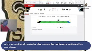 saints   vs  panthers live play by  play     commentary