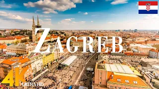 Zagreb 4K drone view • Amazing Aerial View Of Zagreb | Relaxation film with calming music