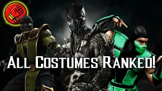 All 13 Reptile Costumes Ranked! | Mortal Kombat Ranking