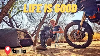 Moto Camping In Namibia From Windhoek To The Bush. - EP. 129