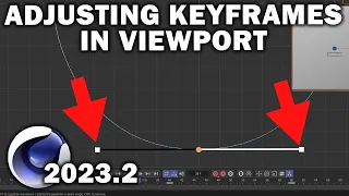 Cinema 4d 2023.2: Adjusting Motion Paths/Keyframes in the Viewport