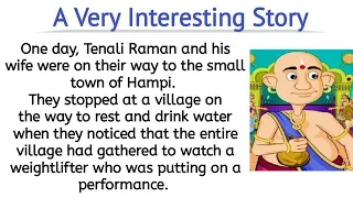 Learn English Through Story Level-1 🔥 | Tenali Raman and The Weight Lifter | Lern English