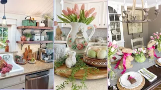 Spring Easter bunny French Country Farmhouse Decorating ldeas| farmhouse decorating ideas farmhouse