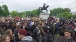 Protest in Geneva against George Floyd's death