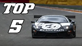 TOP 5 -  LAMBORGHINI RACECAR SOUNDS