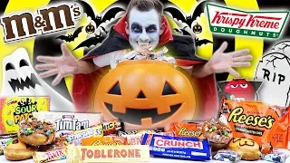 THE ULTIMATE HALLOWEEN CANDY CHALLENGE! (18,000+ CALORIES)