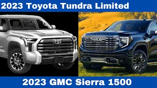 2023 Toyota Tundra Limited Vs. 2023 GMC Sierra 1500 The exceptional Comparison