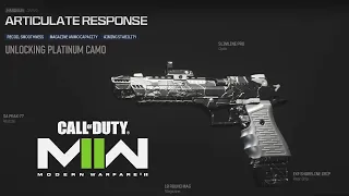 CALL OF DUTY - MODERN WARFARE 2 - UNLOCKING PLATINUM CAMO -  .50 GS HANDGUN