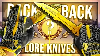 CS:GO BACK TO BACK LORE UNBOXINGS! (CRAZY LUCK)
