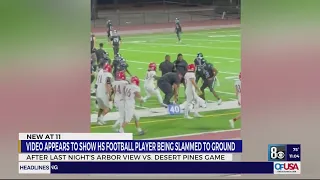 High school football game in Las Vegas ends in a large brawl