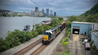 Trains In The Heart Of Pittsburgh! Including Short Lines, & Locals! CLXX, P&OHC, OHCR, & MORE!