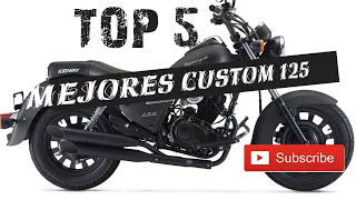 TOP 5 Mejores MOTOS Custom 125 cc