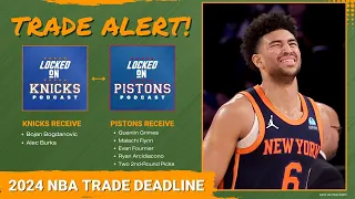 Pistons Trade: Quentin Grimes for Bojan Bogdanovic | Detroit Pistons Going in a Good Direction?