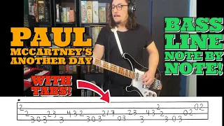 Another Day - Paul Mccartney/Wings - Bass Cover and Lesson - WITH TABS!