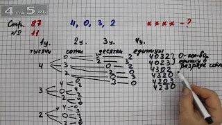 Страница 87 Задание 11 – Математика 4 класс Моро – Учебник Часть 2