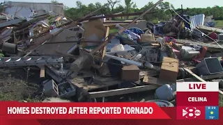 Texas couple describes damage from reported Celina tornado