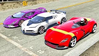 Ferrari Monza SP1 vs Bugatti Centodieci vs Lamborghini Sian - Highlands